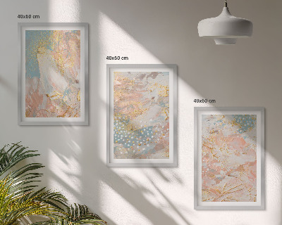 Billedvæg inspiration Abstrakte pastelmønstre
