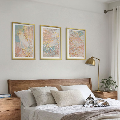 Billedvæg inspiration Abstrakte pastelmønstre