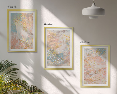 Billedvæg inspiration Abstrakte pastelmønstre
