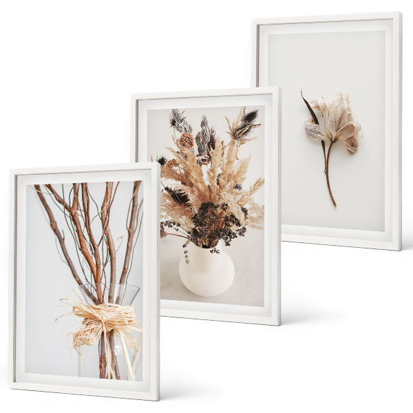 Billedsæt til soveværelset Blomster, grene, minimalistisk