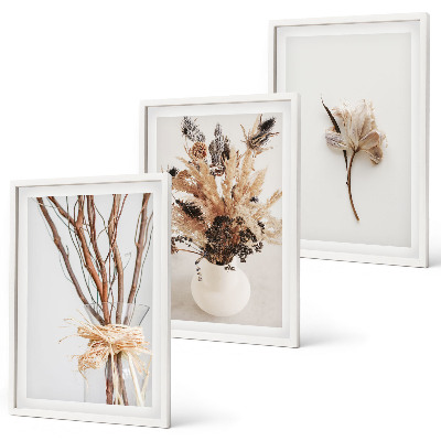 Billedsæt til soveværelset Blomster, grene, minimalistisk