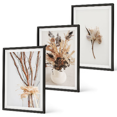 Billedsæt til soveværelset Blomster, grene, minimalistisk