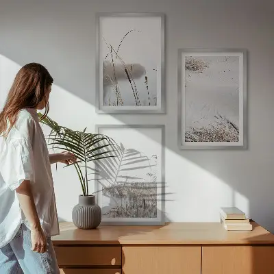 Vandplanter om sommeren billedvæg inspiration