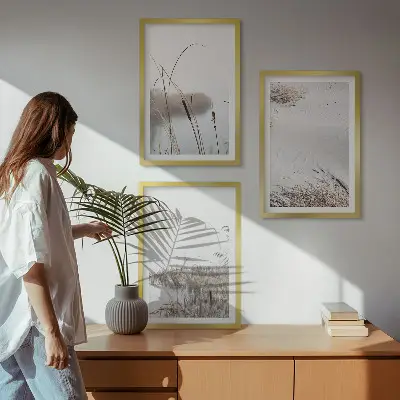 Vandplanter om sommeren billedvæg inspiration