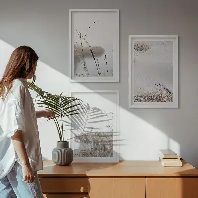 Vandplanter om sommeren billedvæg inspiration