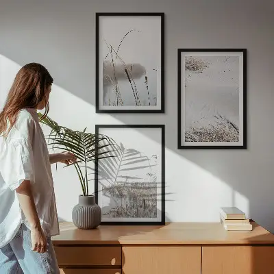 Vandplanter om sommeren billedvæg inspiration