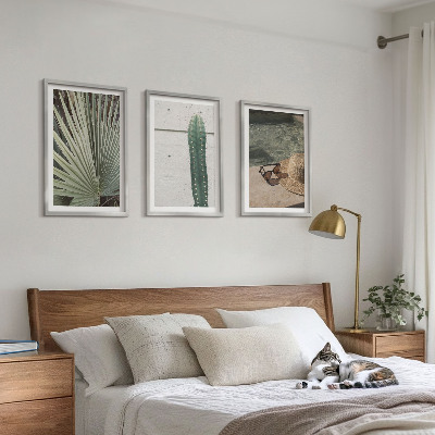 Triptykon billeder med ramme Tilbehør til tropiske planter