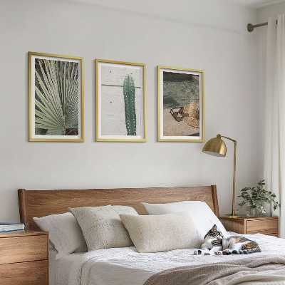 Triptykon billeder med ramme Tilbehør til tropiske planter