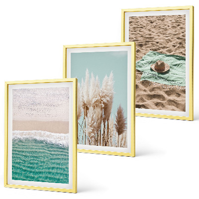 Billedvæg inspiration Strandbølger græshat