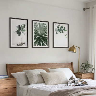 Billedvæg inspiration Grønne planter minimalisme