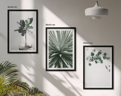 Billedvæg inspiration Grønne planter minimalisme