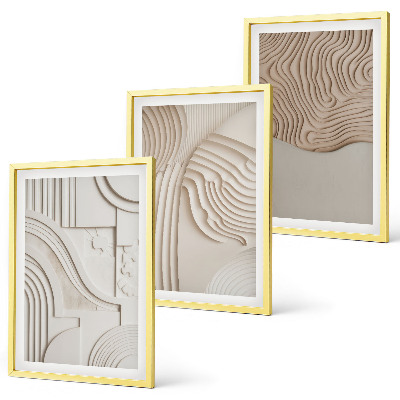 Billedvæg inspiration Abstrakte mønstre beige hvid