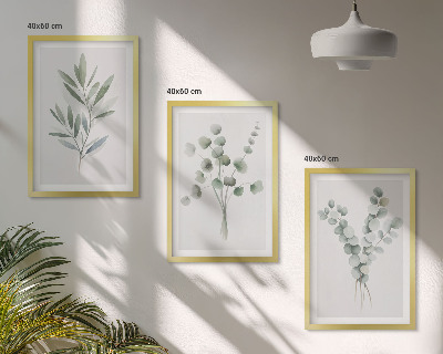 Billedvæg inspiration Plantemønstre med grønt