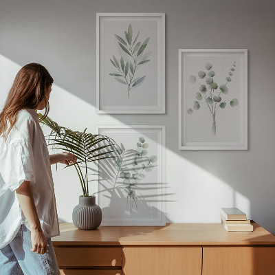 Billedvæg inspiration Plantemønstre med grønt