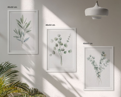Billedvæg inspiration Plantemønstre med grønt