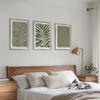 Billedvæg inspiration Bladmønstre bølgede former