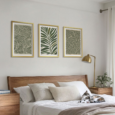 Billedvæg inspiration Bladmønstre bølgede former