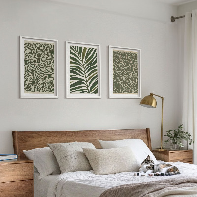Billedvæg inspiration Bladmønstre bølgede former