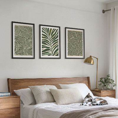 Billedvæg inspiration Bladmønstre bølgede former