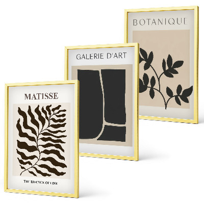 Billedvæg inspiration Minimalistiske planteplakater