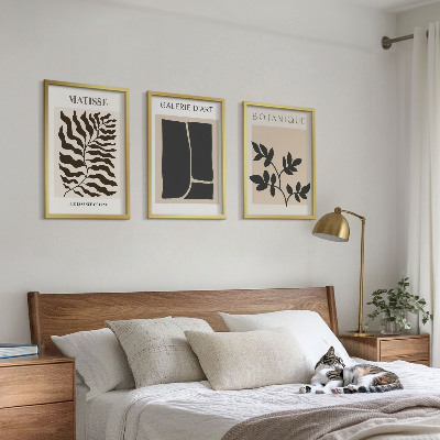Billedvæg inspiration Minimalistiske planteplakater