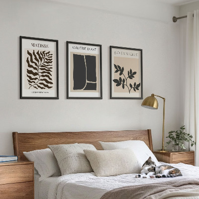 Billedvæg inspiration Minimalistiske planteplakater