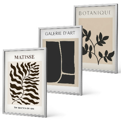 Billedvæg inspiration Minimalistiske planteplakater
