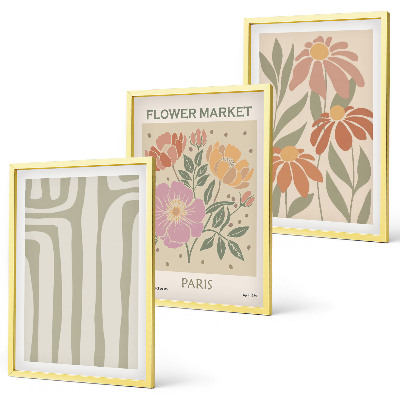 Billedvæg inspiration Botaniske motiver Parisisk minimalisme