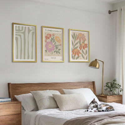 Billedvæg inspiration Botaniske motiver Parisisk minimalisme