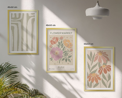Billedvæg inspiration Botaniske motiver Parisisk minimalisme