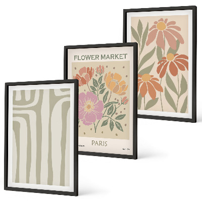 Billedvæg inspiration Botaniske motiver Parisisk minimalisme