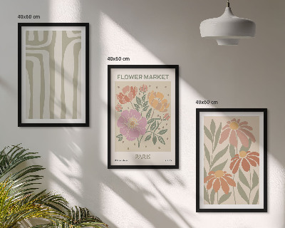 Billedvæg inspiration Botaniske motiver Parisisk minimalisme