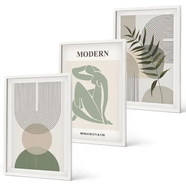 Plantegrafik stilfuld plakat med inspiration til billedvæg
