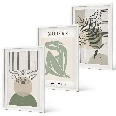 Plantegrafik stilfuld plakat med inspiration til billedvæg