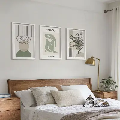 Plantegrafik stilfuld plakat med inspiration til billedvæg