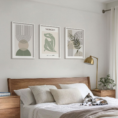 Billedvæg inspiration Stilfuld plantegrafik