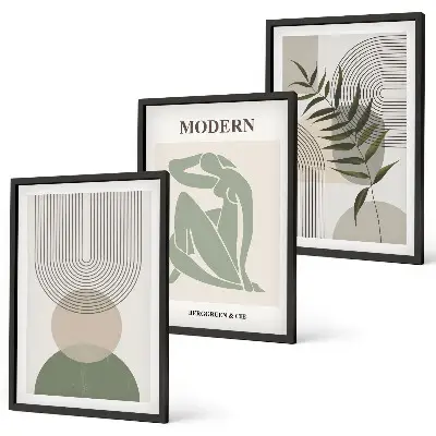 Plantegrafik stilfuld plakat med inspiration til billedvæg