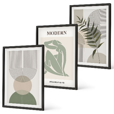 Billedvæg inspiration Stilfuld plantegrafik