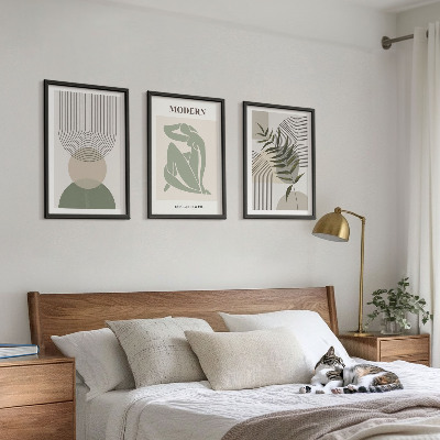 Billedvæg inspiration Stilfuld plantegrafik