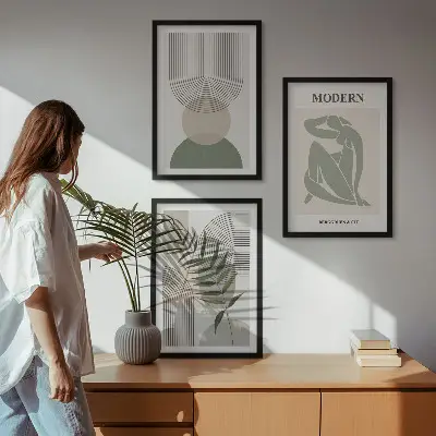 Plantegrafik stilfuld plakat med inspiration til billedvæg