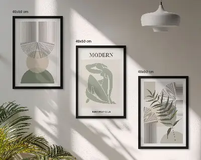 Plantegrafik stilfuld plakat med inspiration til billedvæg