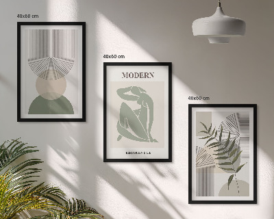 Billedvæg inspiration Stilfuld plantegrafik