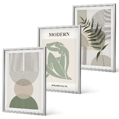 Plantegrafik stilfuld plakat med inspiration til billedvæg