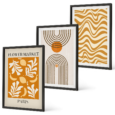 Billedvæg inspiration Plakater med geometriske plantemønstre