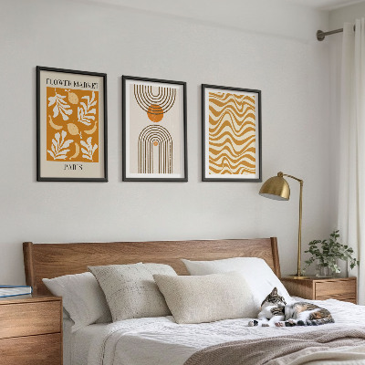 Billedvæg inspiration Plakater med geometriske plantemønstre