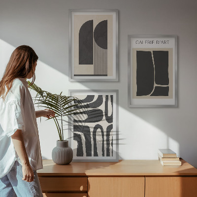 Billedsæt til soveværelset Abstrakte minimalistiske plakater
