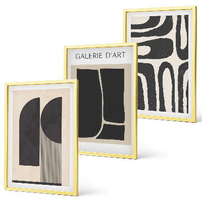 Billedsæt til soveværelset Abstrakte minimalistiske plakater
