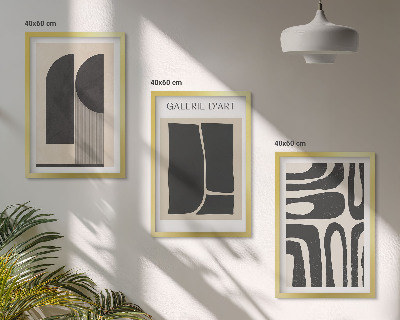 Billedsæt til soveværelset Abstrakte minimalistiske plakater