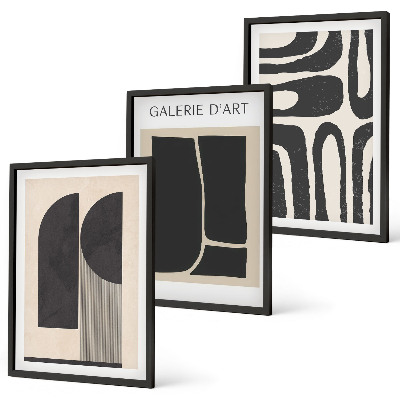 Billedsæt til soveværelset Abstrakte minimalistiske plakater