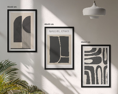Billedsæt til soveværelset Abstrakte minimalistiske plakater